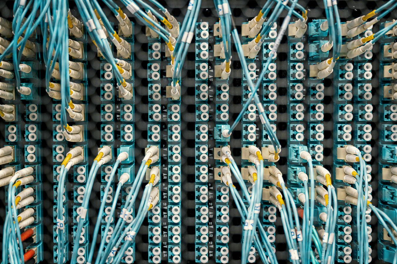 Connectivity: fibre termination, tower, or install in progress